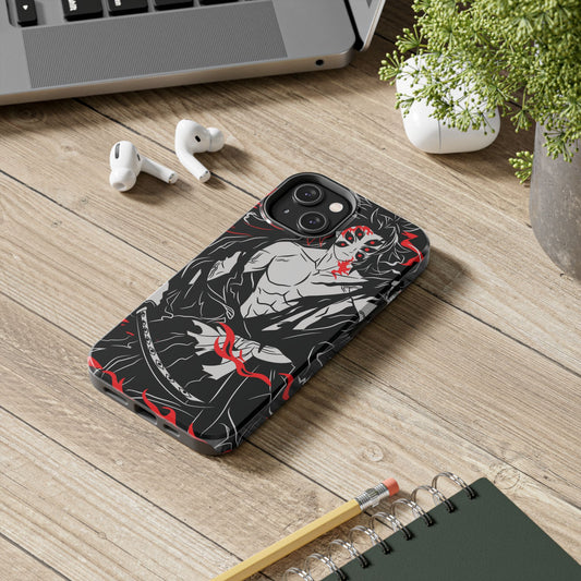 Kokushibo Crimson Aura Phone Case | Upper Moon One Demon Slayer Anime Case