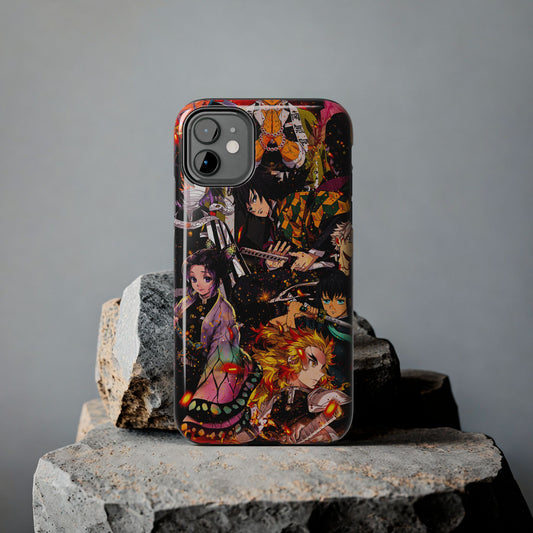Hashira Collage Anime Phone Case | Anime-Inspired Protective Cover | Double Layer iPhone & Samsung Case