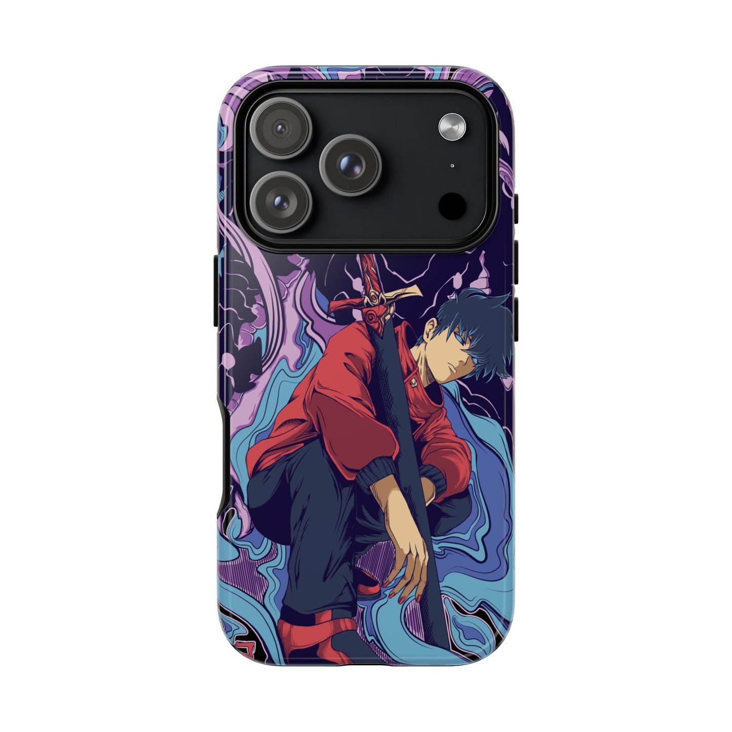 Sung Drip-Woo Double Layered Phone Case | Shadow Monarch Anime-Inspired Protective Case for iPhone & Samsung | Funny Anime Phone Cover
