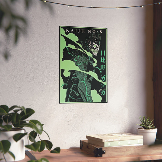Kaiju Aura Matte Vertical Poster | Kaiju No. 8 Anime Wall Art