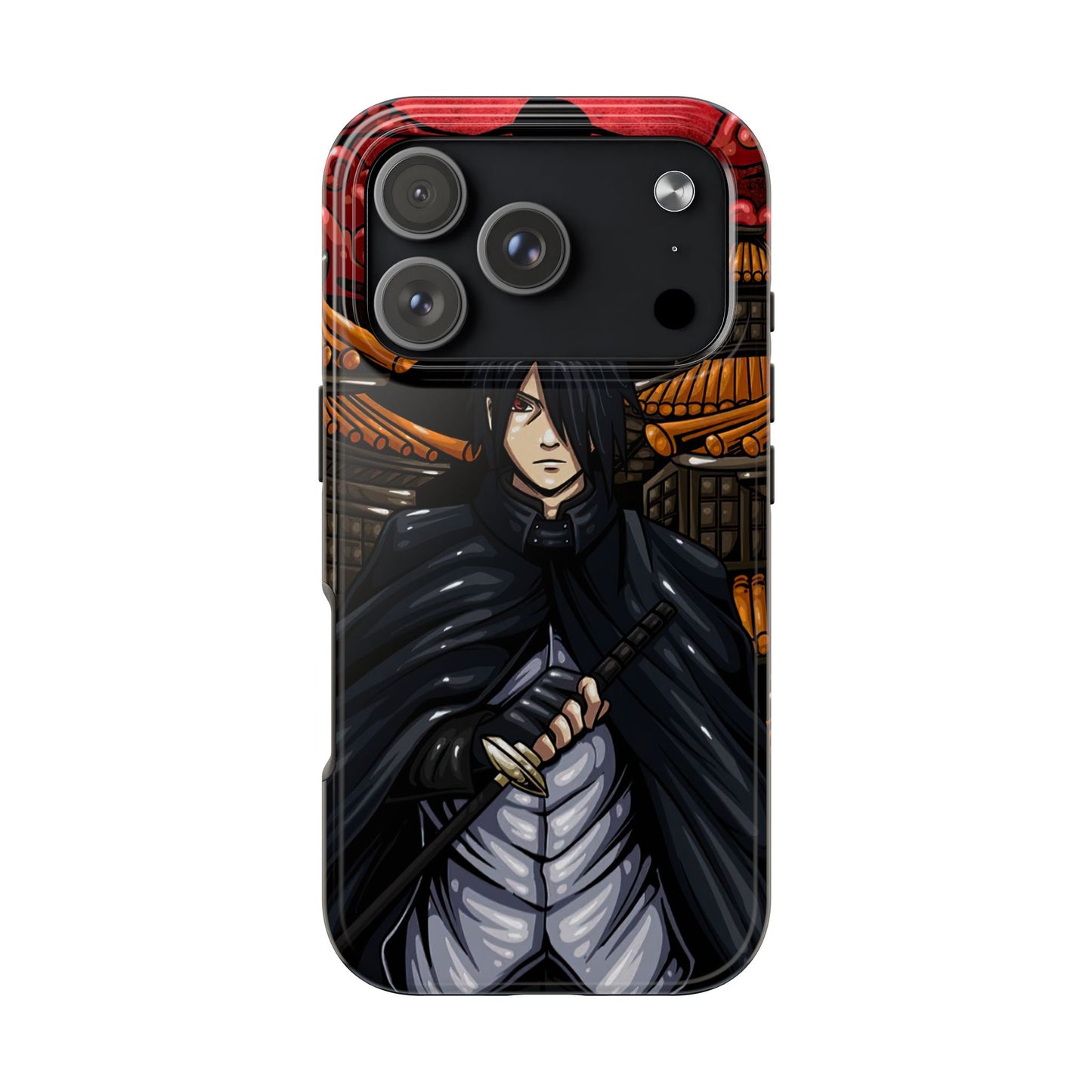 Sasuke Uchiha Infinite Tsukuyomi Phone Case | Anime-Inspired Protective Case | Mangekyo Sharingan Uchiha iPhone & Samsung Cover | Otaku Manga Case
