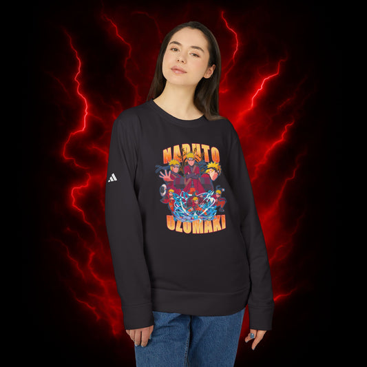 Naruto Uzumaki Sage Mode Adidas Unisex Fleece Crewneck Sweatshirt