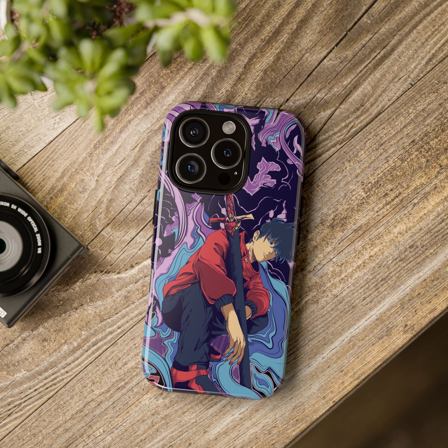 Sung Drip-Woo Double Layered Phone Case | Shadow Monarch Anime-Inspired Protective Case for iPhone & Samsung | Funny Anime Phone Cover