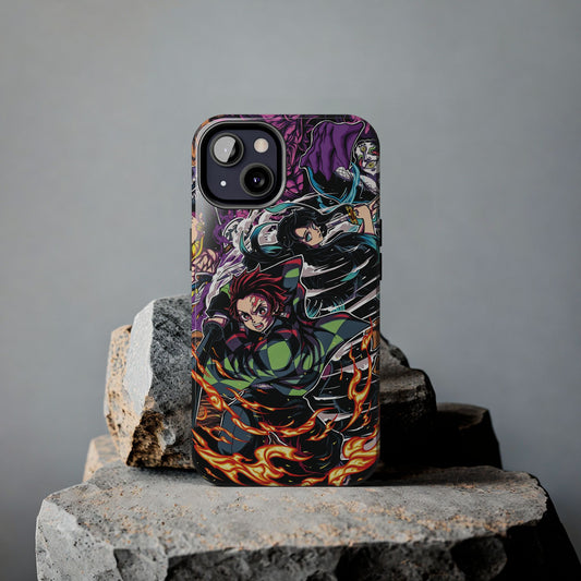 Tanjiro & Muichiro Vs Hantengu Double Layered Phone Case | Demon Slayer-Inspired Anime Case