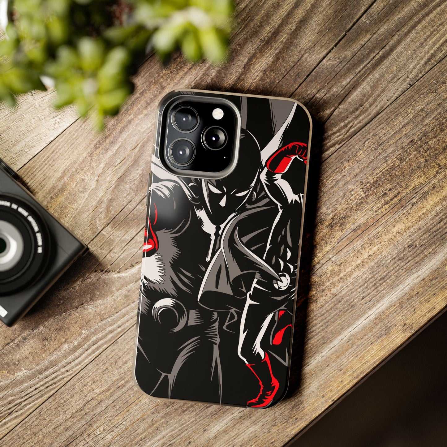 Saitama Serious Punch Anime Phone Case | Anime-Inspired Protective Cover | Double Layer iPhone & Samsung Case