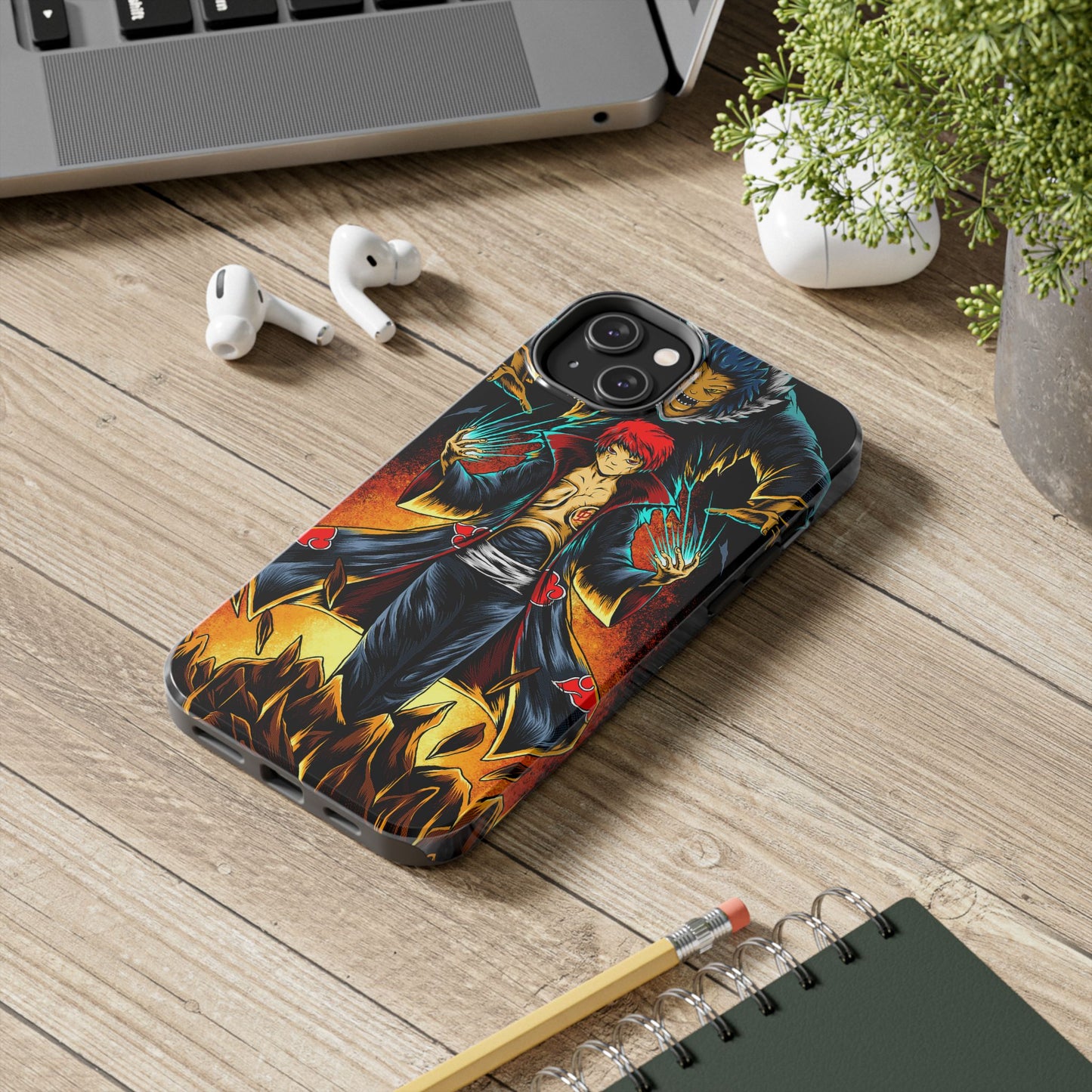 Puppet Master Sasori Phone Case | Akatsuki Anime-Inspired Protective Case | Red Sand Villain iPhone & Samsung Cover | Otaku Manga Case