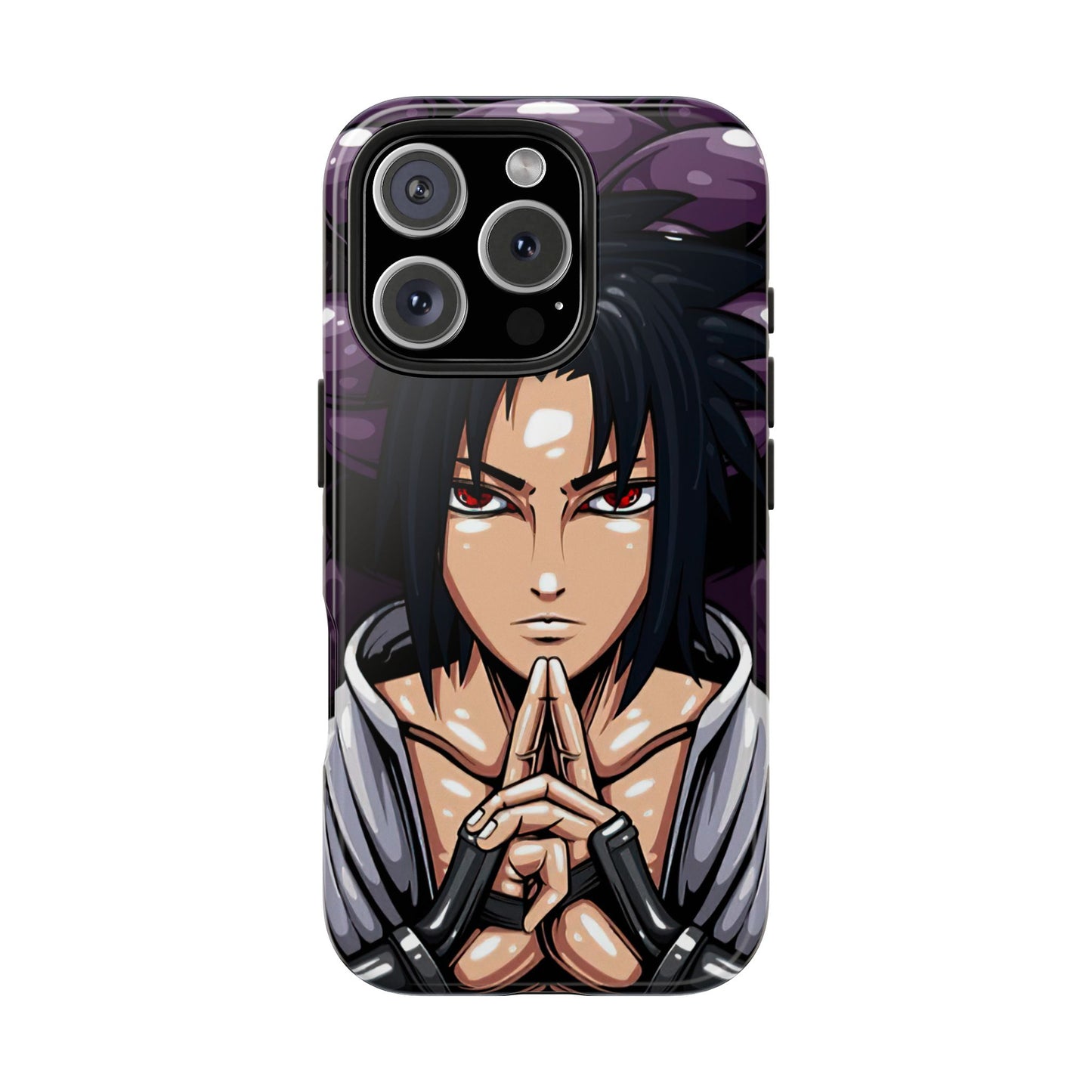 Sasuke Uchiha Mangekyo Sharingan Phone Case | Anime-Inspired Protective Case | Uchiha iPhone & Samsung Cover | Otaku Manga Case