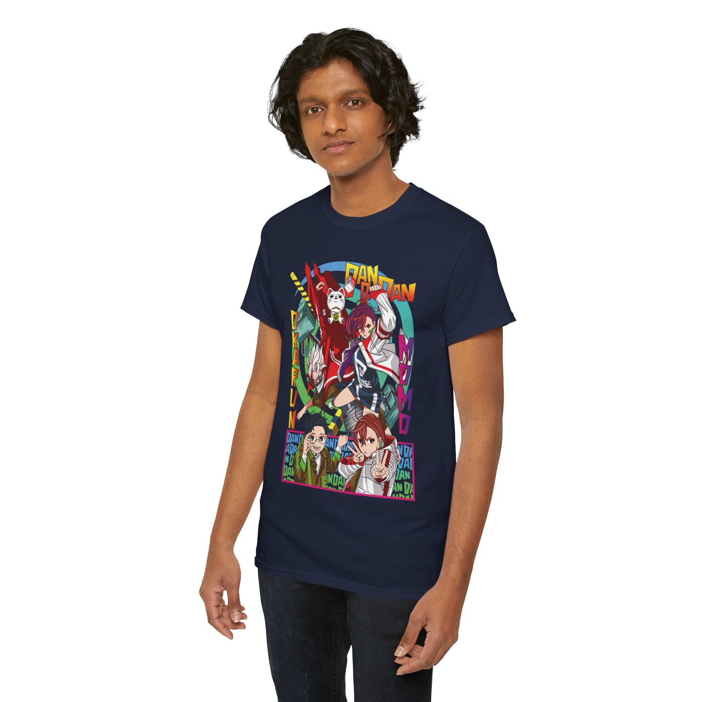 Okarun x Momo Unisex Heavy Cotton T-Shirt | Dandadan Anime Streetwear Tee