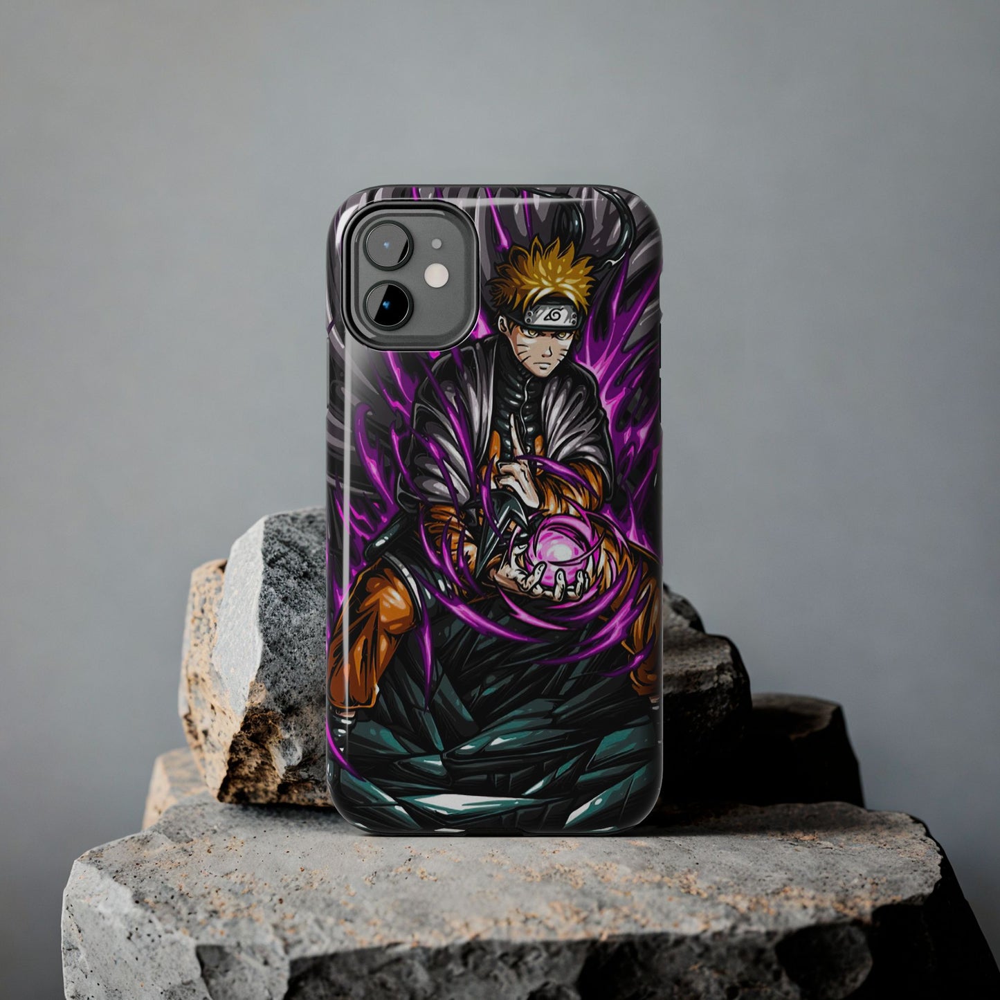 Rasengan Revenant Phone Case | Anime-Inspired Protective Case | Dark Shinobi iPhone & Samsung Cover | Otaku Manga Case