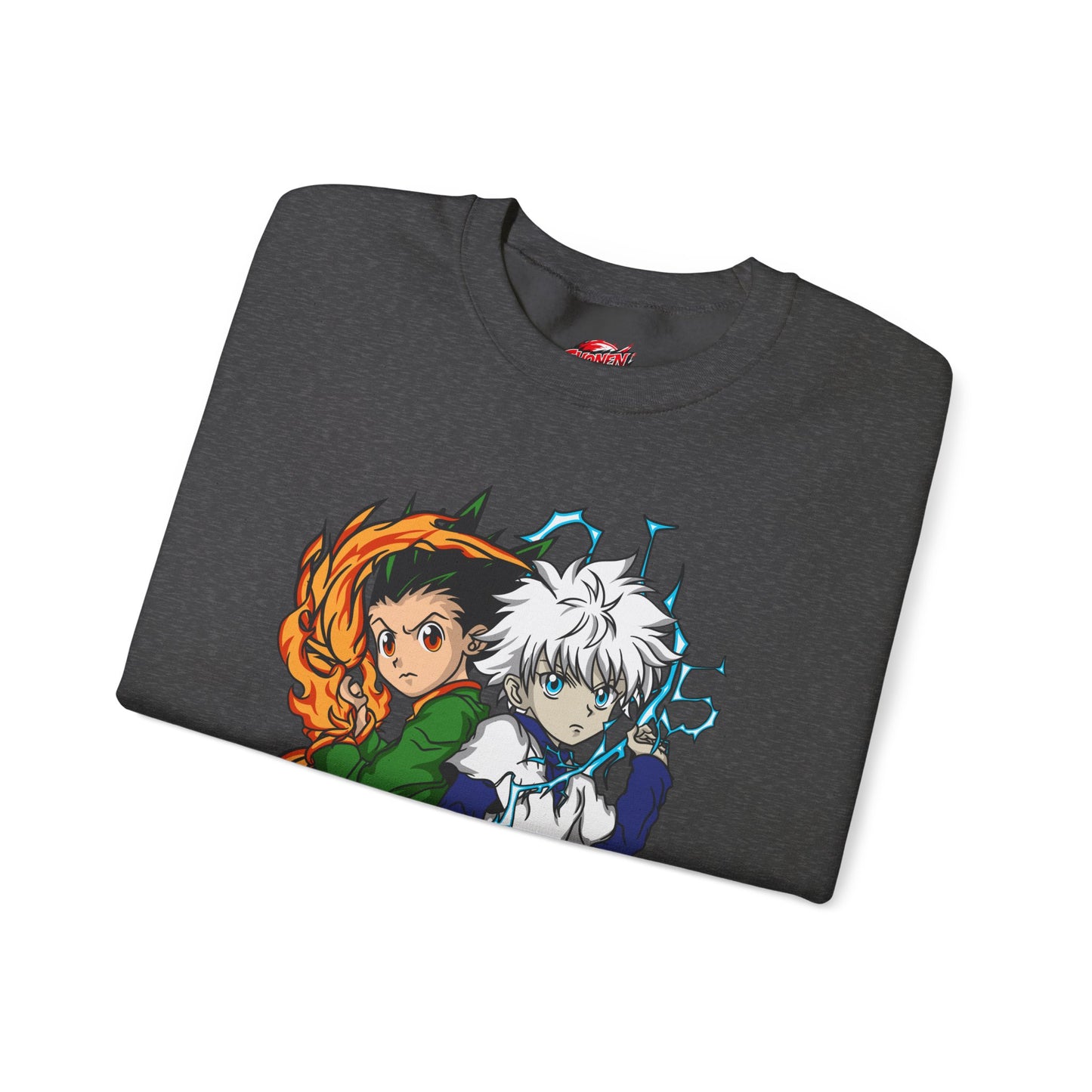 Gon & Killua Duo Unisex Heavy Blend Crewneck Sweatshirt Anime-Inspired Streetwear
