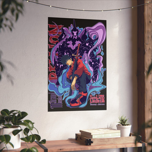 Sung Drip-Woo Matte Vertical Poster | Shadow Monarch Anime-Inspired Wall Art | Funny Anime Meme Print