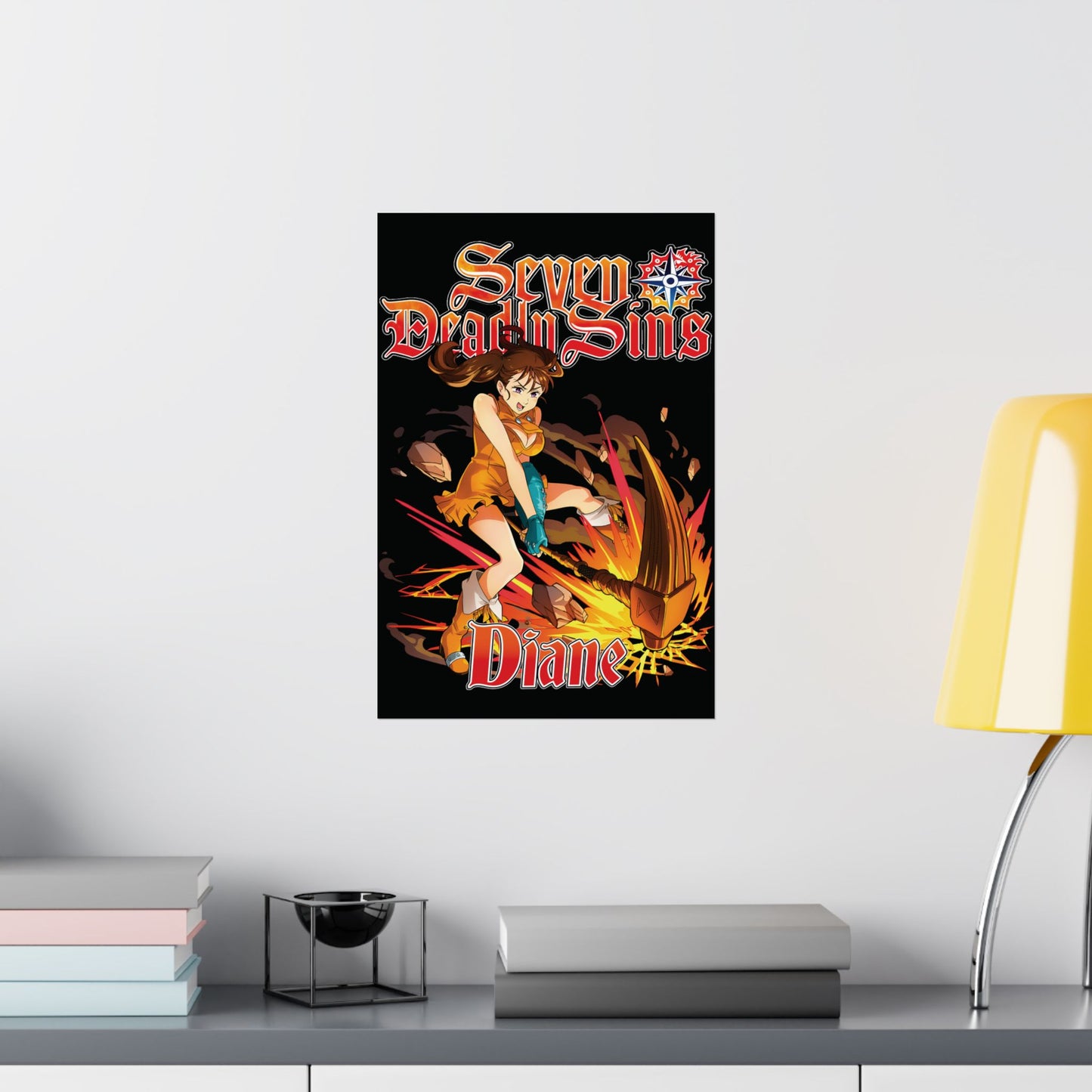 Serpent Sin of Envy Diane Poster | Anime-Inspired Wall Art | Fantasy Anime Decor | Manga Print | Shonen Anime Poster