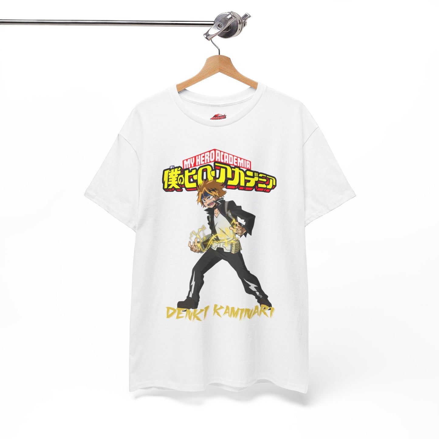 Denki Kaminari T-Shirt | Anime-Inspired Graphic Shirt | Electric Hero Streetwear Tee | Otaku Manga Graphic Unisex T-Shirt