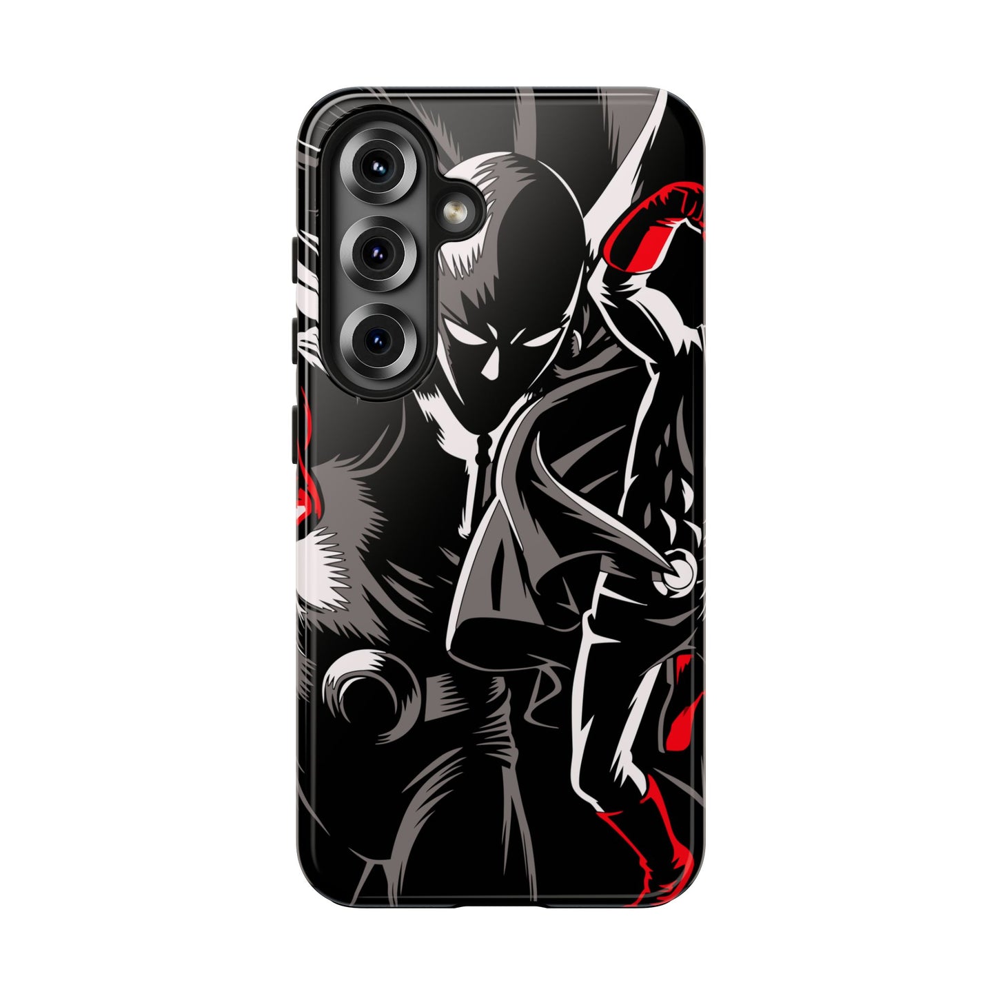 Saitama Serious Punch Anime Phone Case | Anime-Inspired Protective Cover | Double Layer iPhone & Samsung Case
