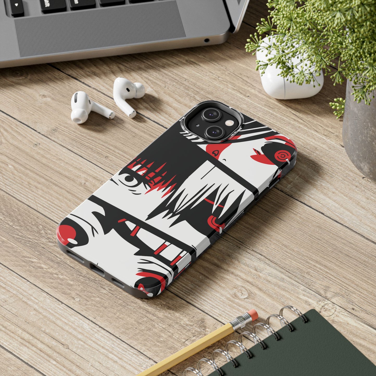 Crimson Gaze Double Layered Phone Case | Anime Protective Case | Kaneki Dark Otaku Phone Cover