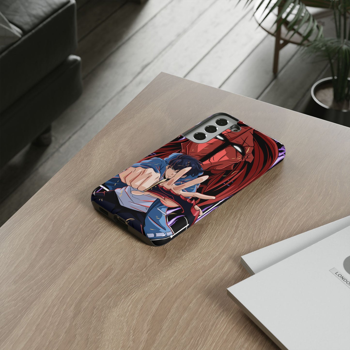 Sung Jin-Woo Igris’ Command Double Layered Phone Case | Shadow Army Anime-Inspired Protective Case for iPhone & Samsung