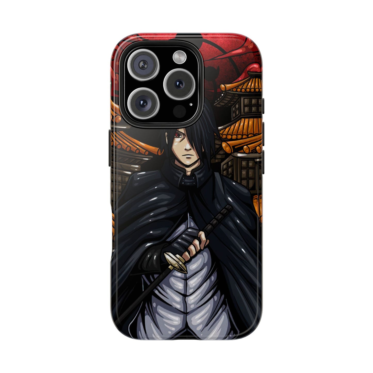 Sasuke Uchiha Infinite Tsukuyomi Phone Case | Anime-Inspired Protective Case | Mangekyo Sharingan Uchiha iPhone & Samsung Cover | Otaku Manga Case