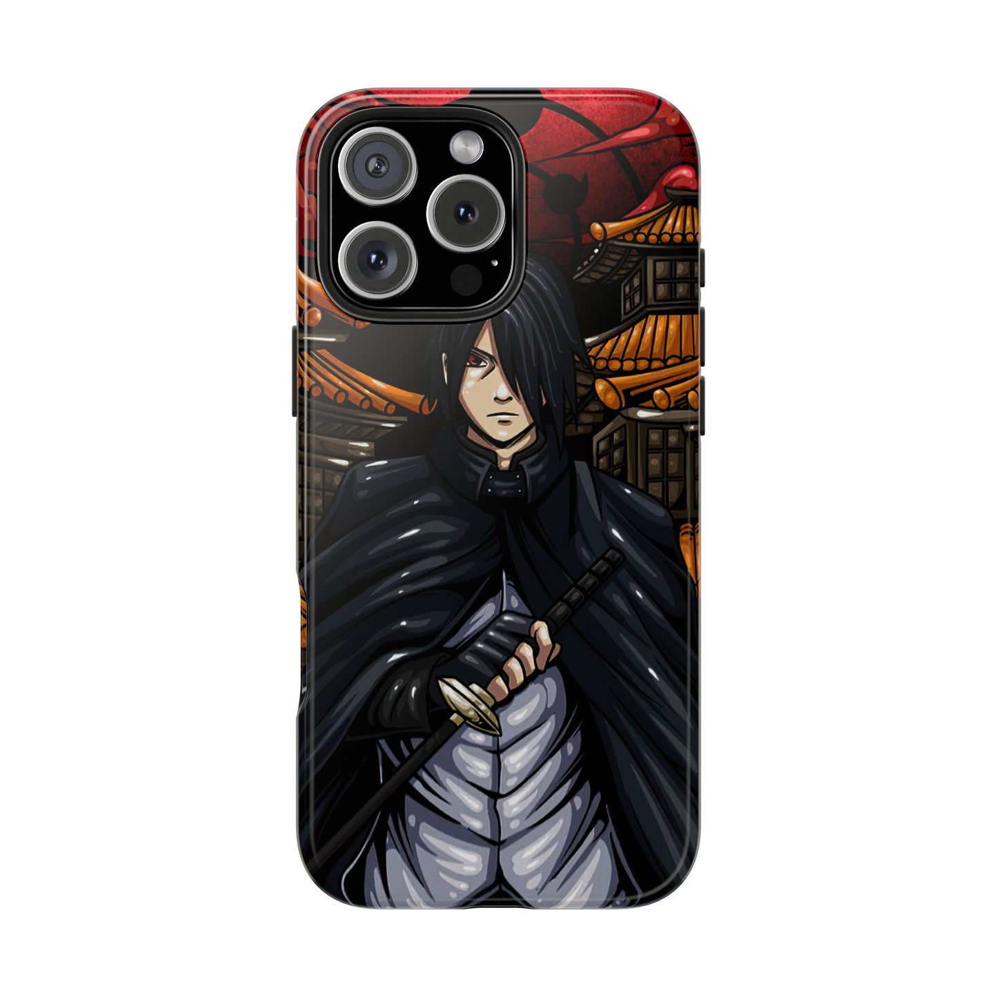 Sasuke Uchiha Infinite Tsukuyomi Phone Case | Anime-Inspired Protective Case | Mangekyo Sharingan Uchiha iPhone & Samsung Cover | Otaku Manga Case