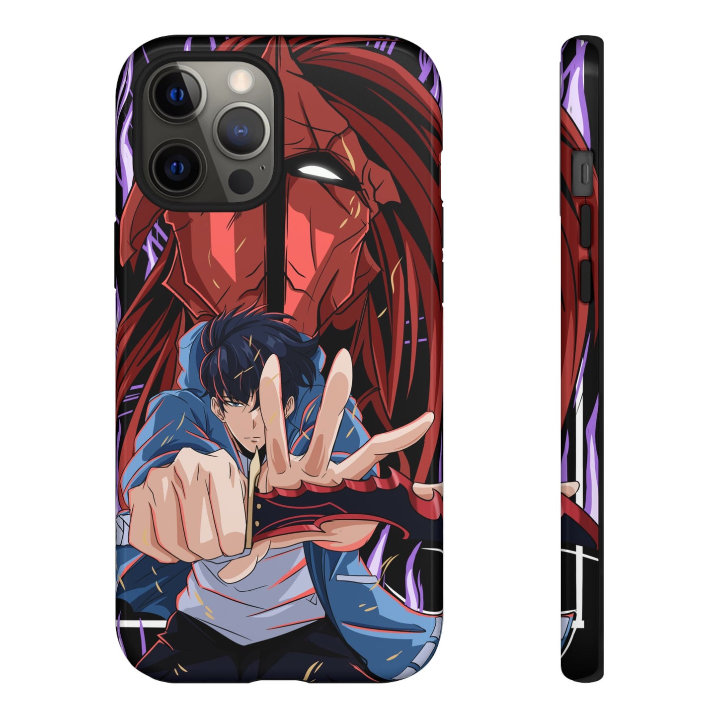 Sung Jin-Woo Igris’ Command Double Layered Phone Case | Shadow Army Anime-Inspired Protective Case for iPhone & Samsung