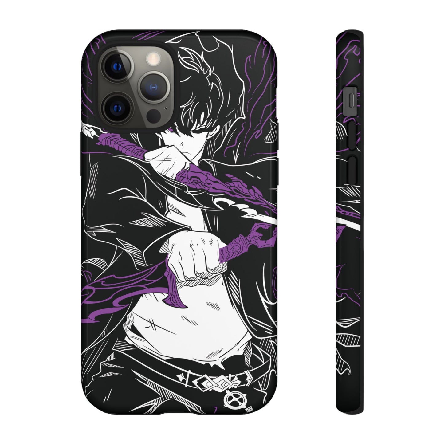 Sung Jinwoo Twin Daggers Double Layered Phone Case | Shadow Assassin Anime-Inspired Protective Case for iPhone & Samsung