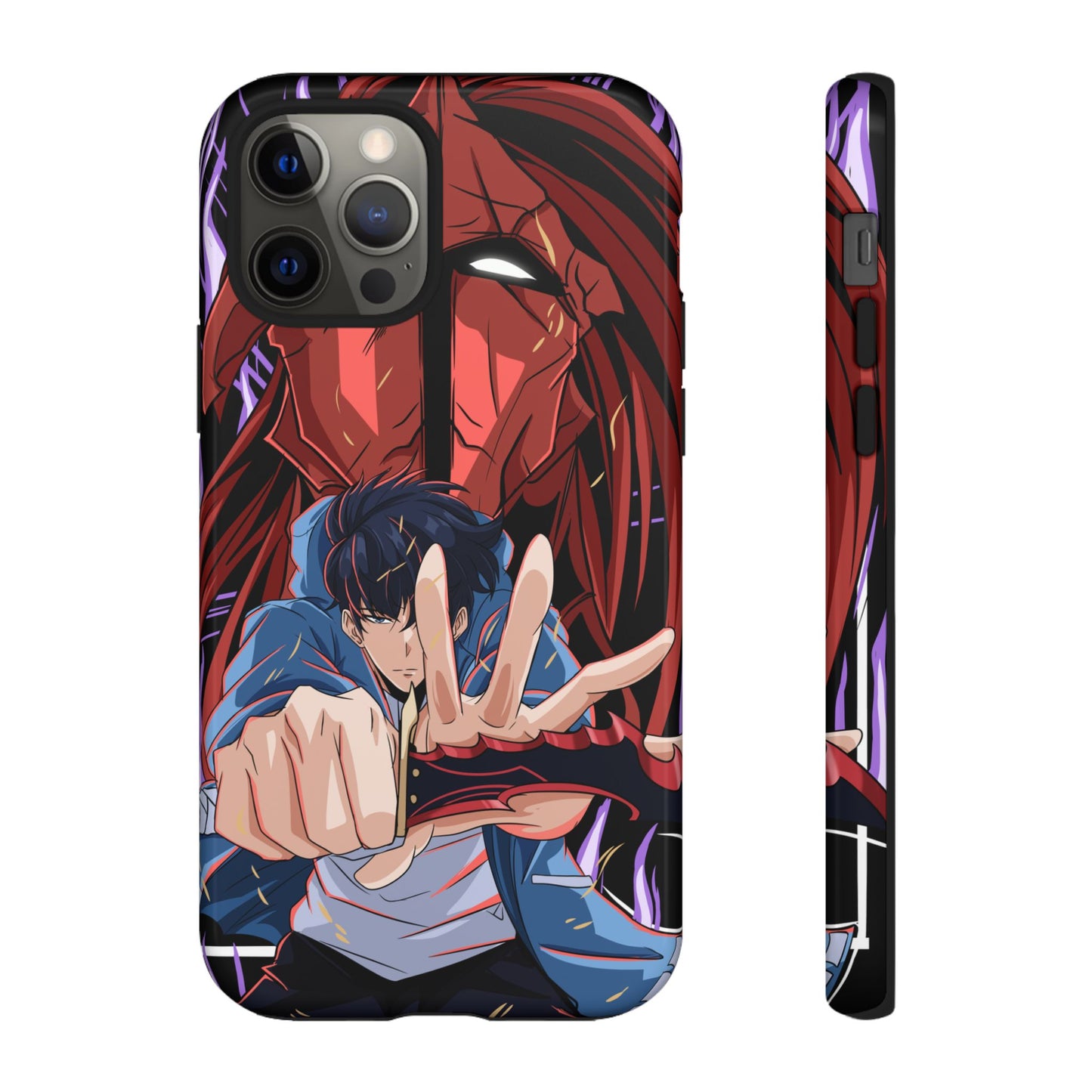 Sung Jin-Woo Igris’ Command Double Layered Phone Case | Shadow Army Anime-Inspired Protective Case for iPhone & Samsung