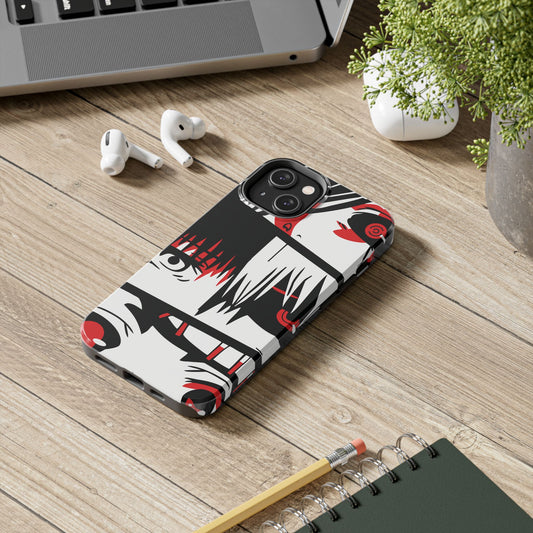 Crimson Gaze Double Layered Phone Case | Anime Protective Case | Kaneki Dark Otaku Phone Cover