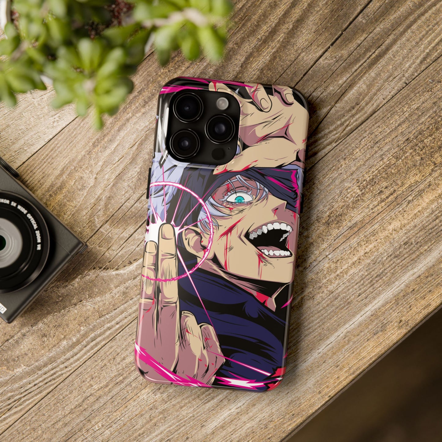 Satoru Gojo Phone Case | Reversal Red Anime-Inspired Protective Case | iPhone & Samsung Otaku Manga Cover