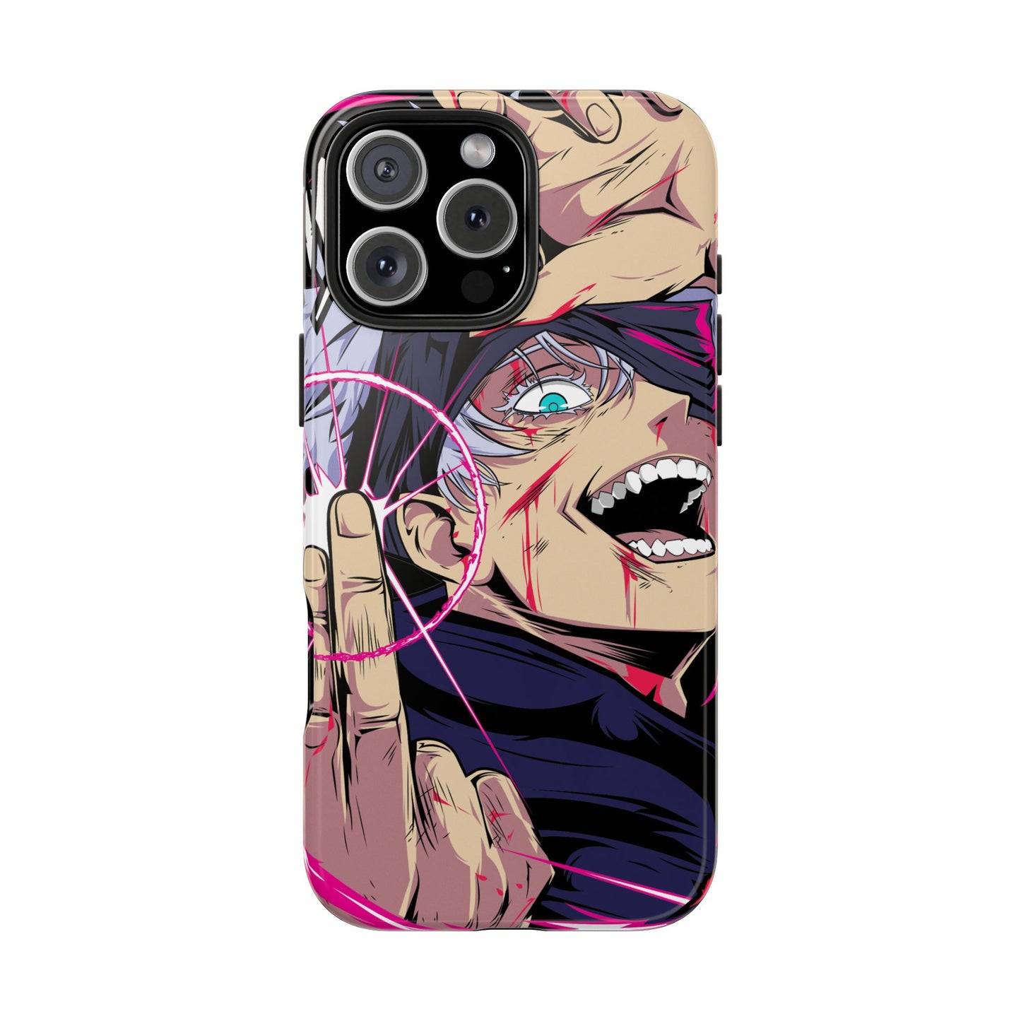 Satoru Gojo Phone Case | Reversal Red Anime-Inspired Protective Case | iPhone & Samsung Otaku Manga Cover