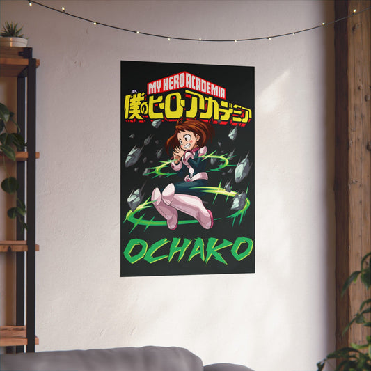 Ochako Uraraka Poster | Anime-Inspired Wall Art | Cute Hero Decor | Otaku Room Poster | Japanese Manga Aesthetic Print