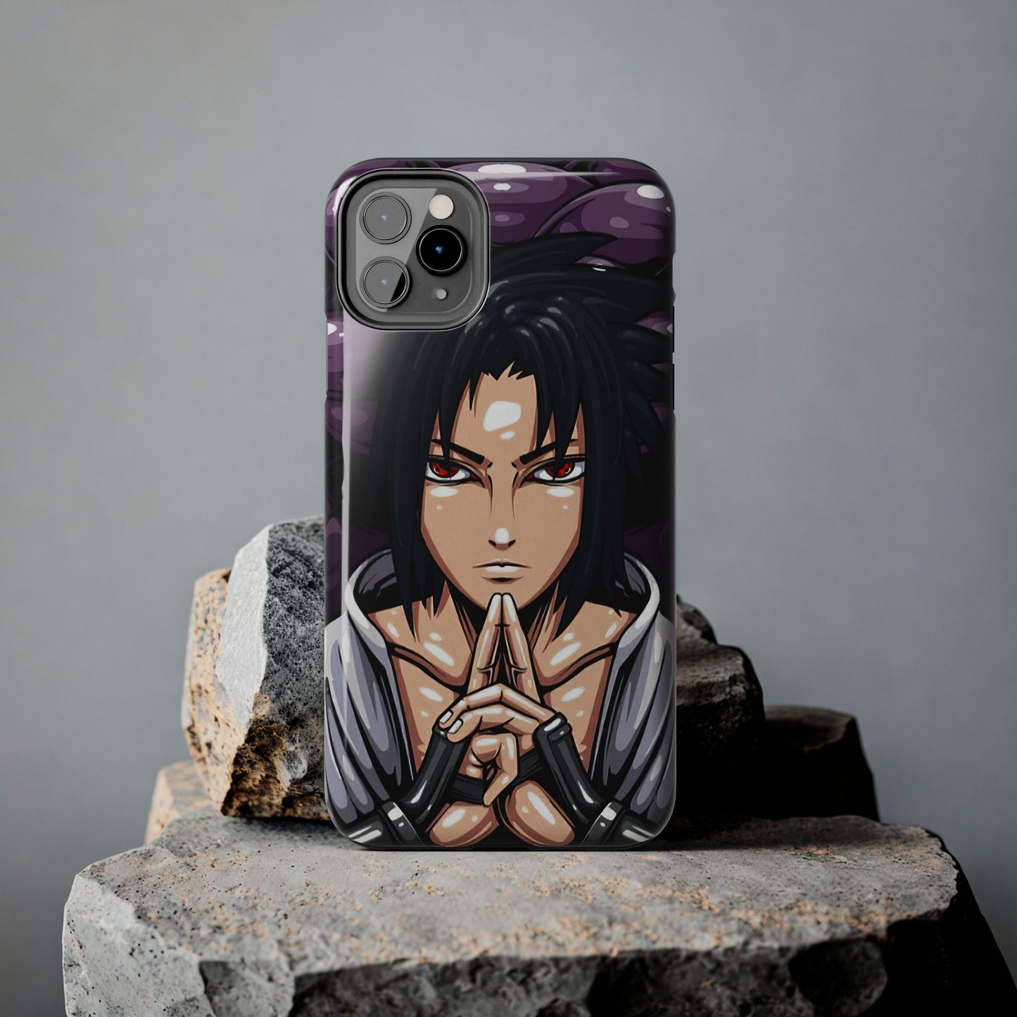 Sasuke Uchiha Mangekyo Sharingan Phone Case | Anime-Inspired Protective Case | Uchiha iPhone & Samsung Cover | Otaku Manga Case
