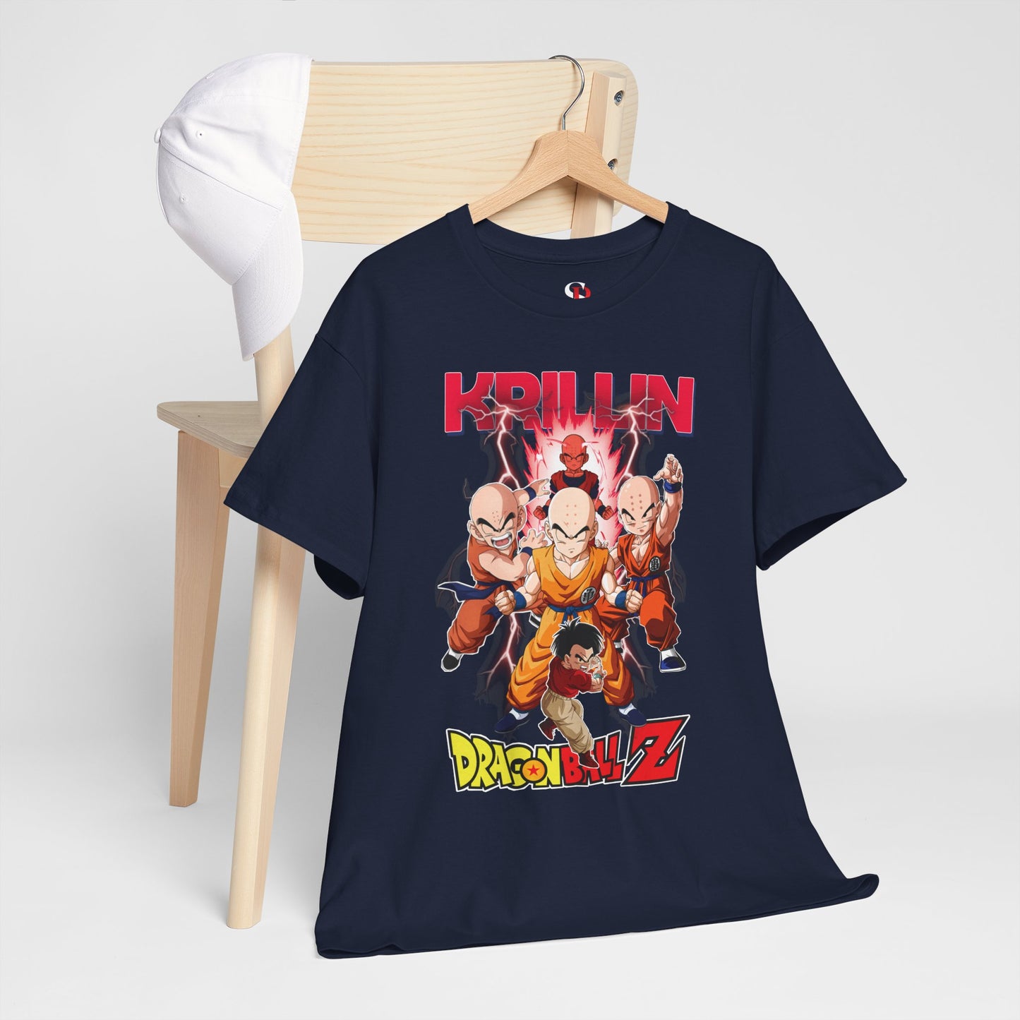 Krillin “Earth’s Strongest” Unisex Heavy Cotton T-Shirt | Dragon Ball Z Streetwear Tee