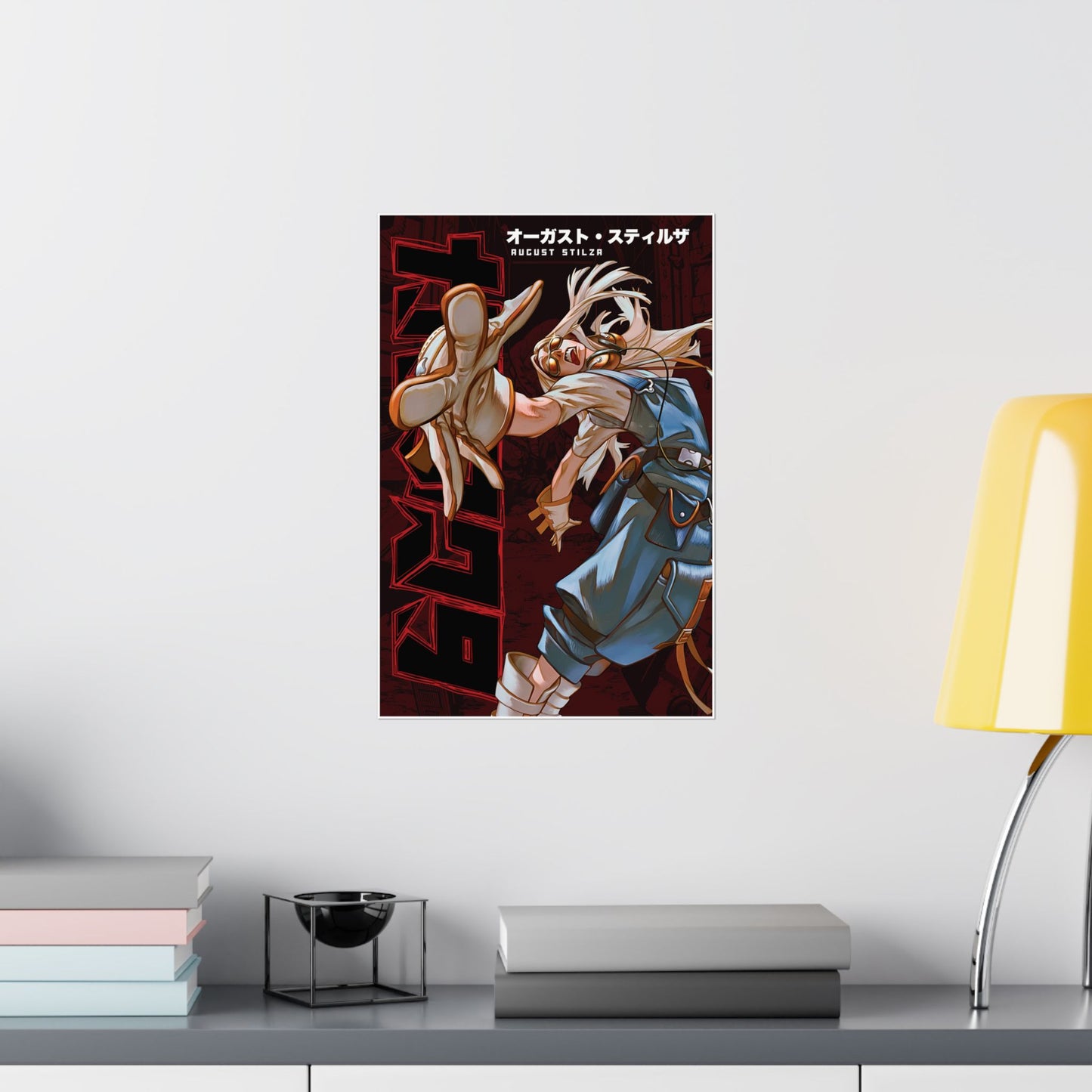 August Stilza Matte Vertical Poster | Anime-Inspired Wall Art Manga Decor