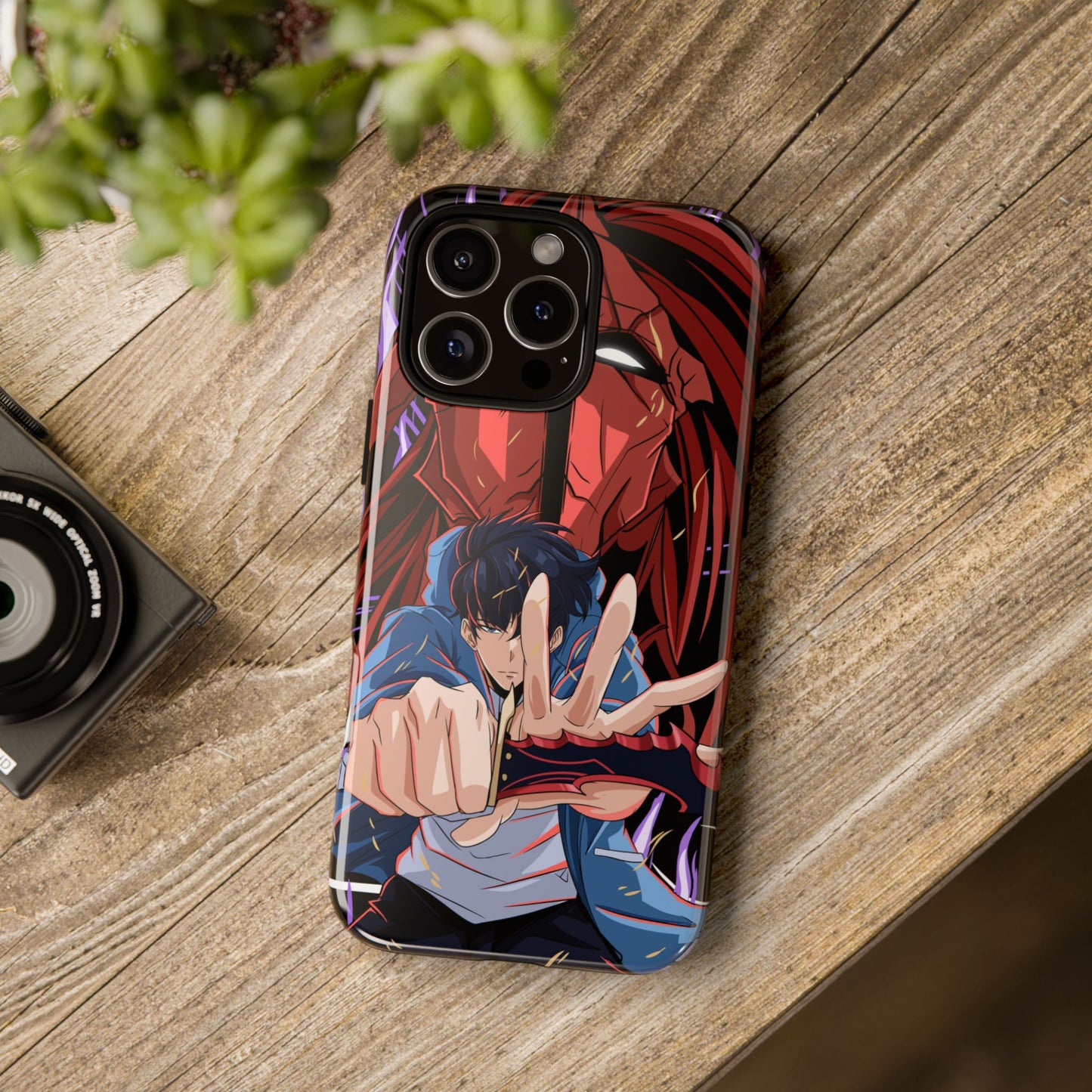 Sung Jin-Woo Igris’ Command Double Layered Phone Case | Shadow Army Anime-Inspired Protective Case for iPhone & Samsung