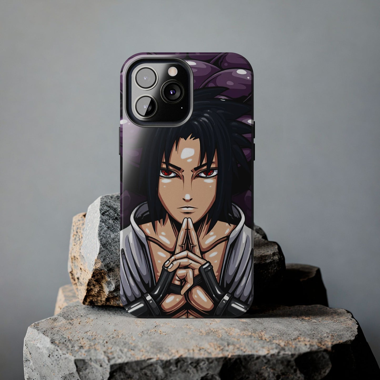 Sasuke Uchiha Mangekyo Sharingan Phone Case | Anime-Inspired Protective Case | Uchiha iPhone & Samsung Cover | Otaku Manga Case