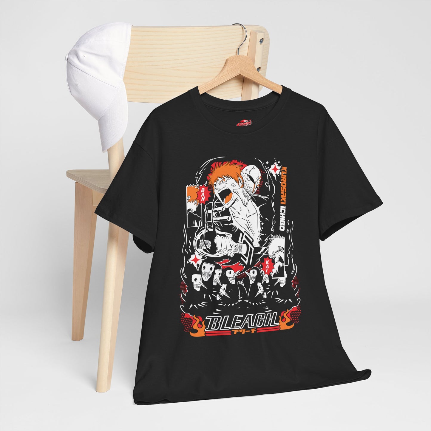 Hollow Ichigo Dark Reign Unisex Heavy Cotton T-Shirt | Anime-Inspired Streetwear Tee