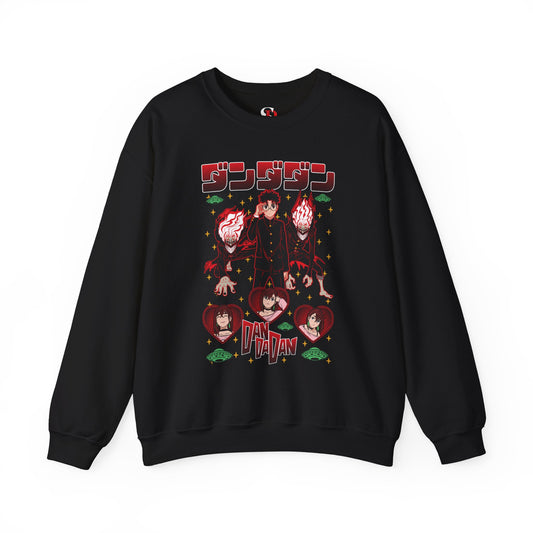 Okarun x Momo II Unisex Heavy Crewneck | Dandadan Streetwear Sweatshirt
