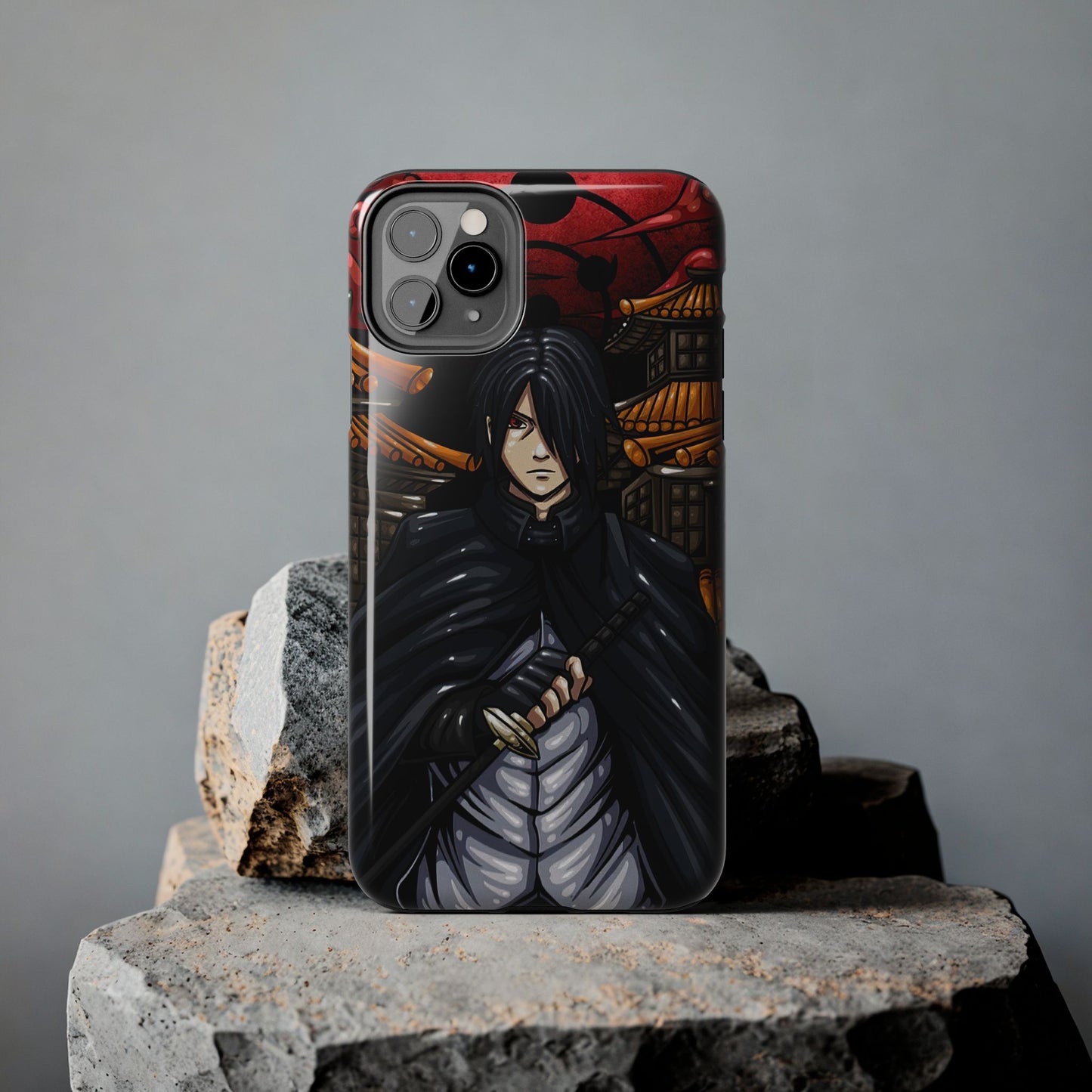 Sasuke Uchiha Infinite Tsukuyomi Phone Case | Anime-Inspired Protective Case | Mangekyo Sharingan Uchiha iPhone & Samsung Cover | Otaku Manga Case