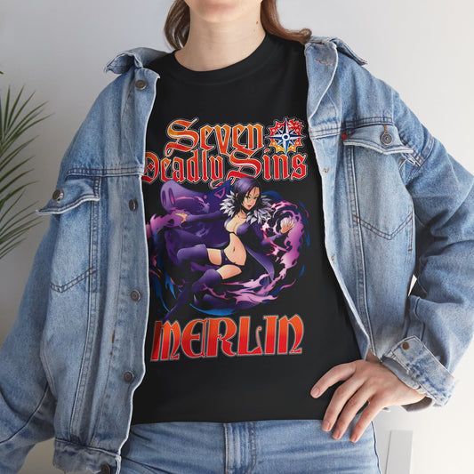Boar Sin Of Gluttony Merlin Unisex Heavy Cotton T-Shirt