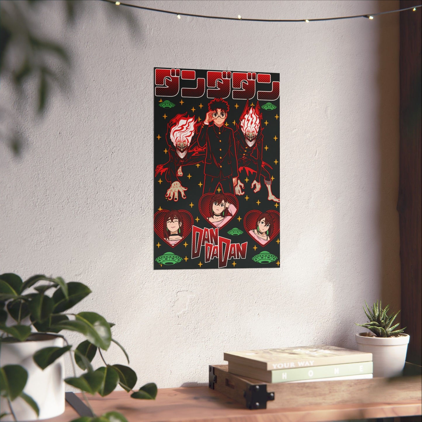 Okarun x Momo II “Cosmic Showdown” Matte Vertical Poster | Anime-Inspired Wall Art