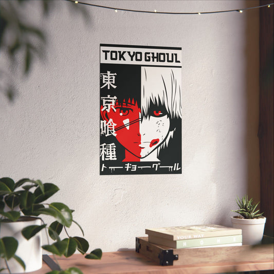 Ken Kaneki Matte Vertical Poster | Tokyo Ghoul Anime Wall Art