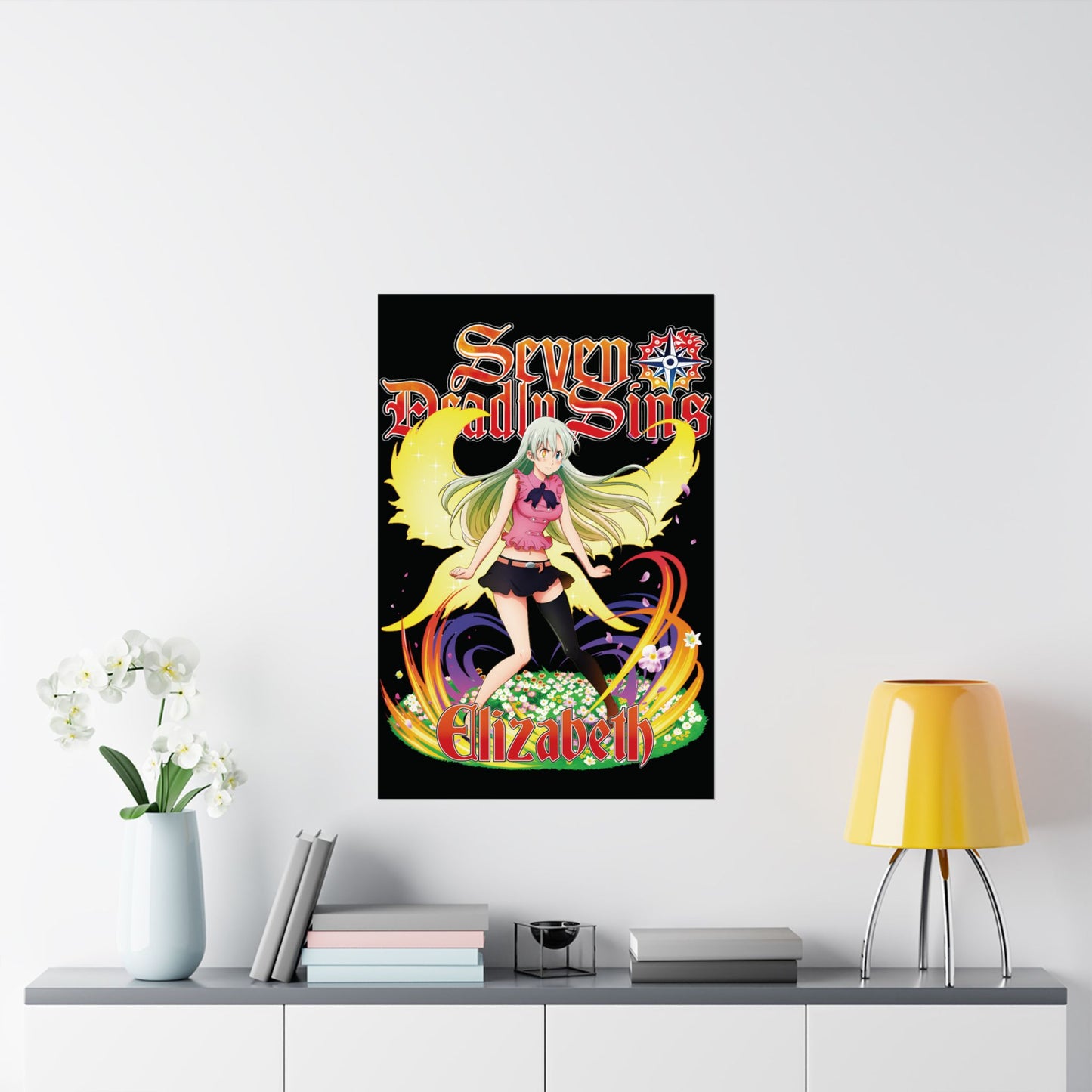 Goddess Elizabeth Poster | Anime-Inspired Wall Art | Manga Decor | Otaku Room Poster