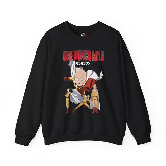 Saitama “One Punch Man” Unisex Heavy Crewneck | Anime Streetwear Sweatshirt