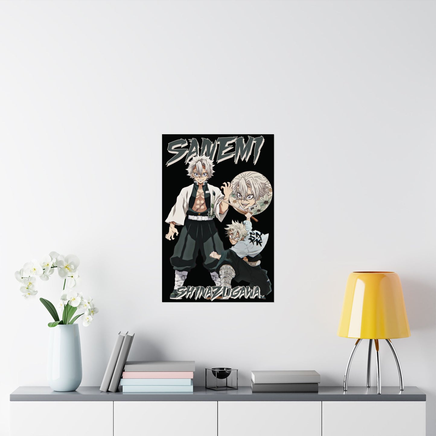 Sanemi Shinazugawa Wind Hashira Poster | Anime-Inspired Matte Wall Art