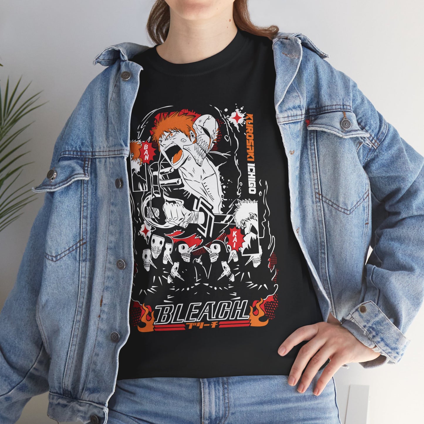 Hollow Ichigo Dark Reign Unisex Heavy Cotton T-Shirt | Bleach Anime Streetwear Tee