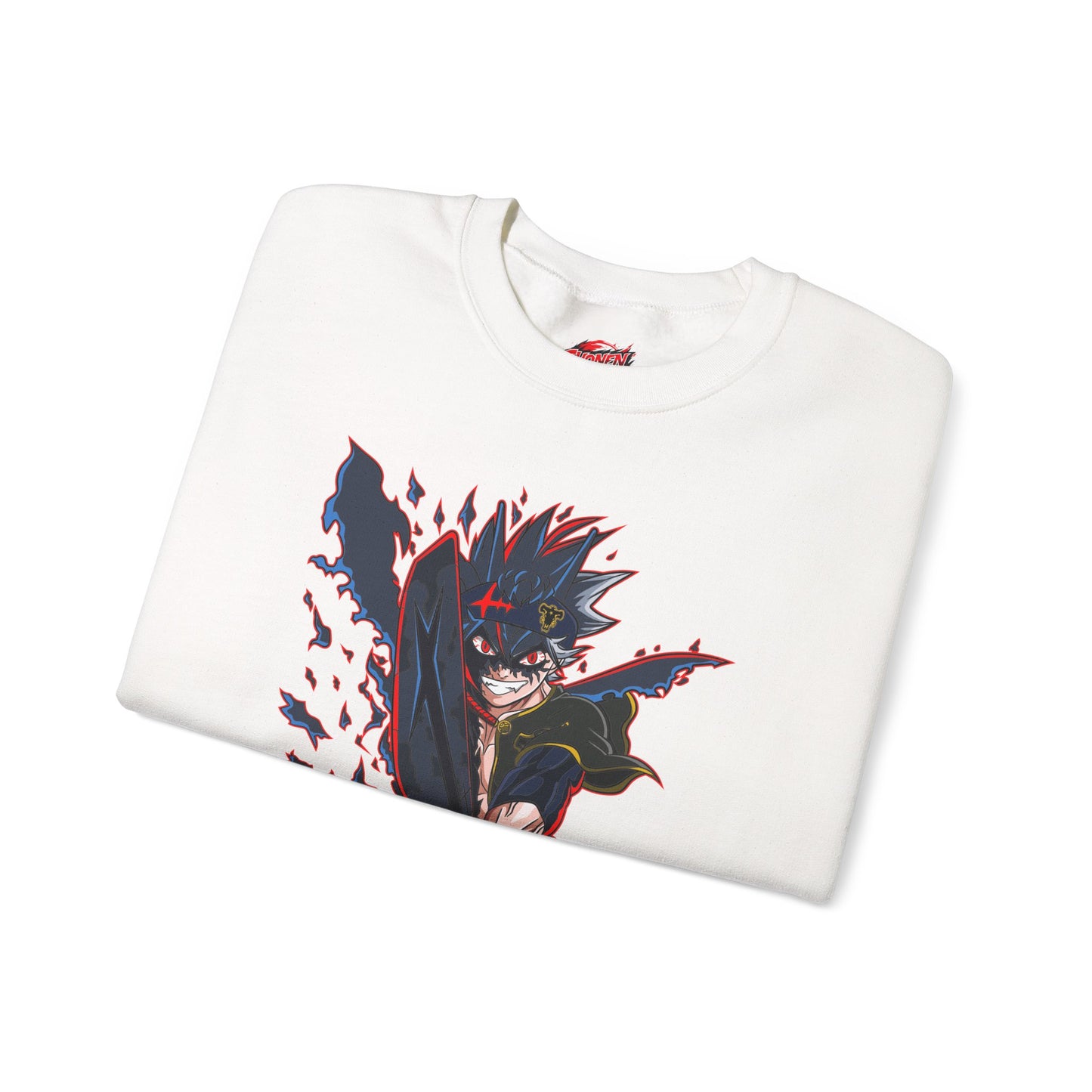 Black Asta Unisex Heavy Blend Crewneck Sweatshirt | Anime-Inspired Streetwear