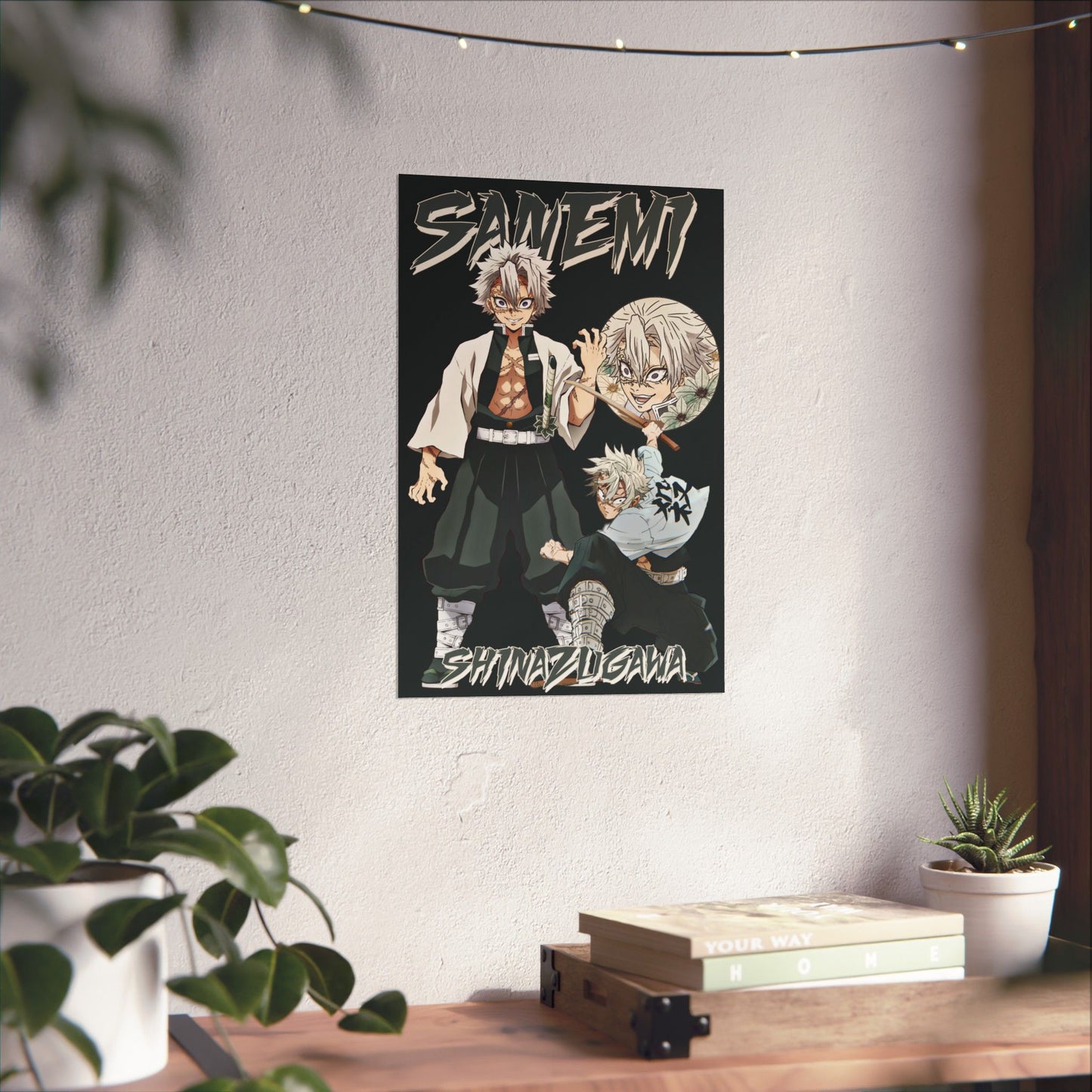 Sanemi Shinazugawa Wind Hashira Poster | Anime-Inspired Matte Wall Art