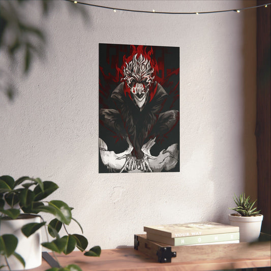 Okarun “Turbo Granny Mode III” Matte Vertical Poster | Dandadan Anime Wall Art