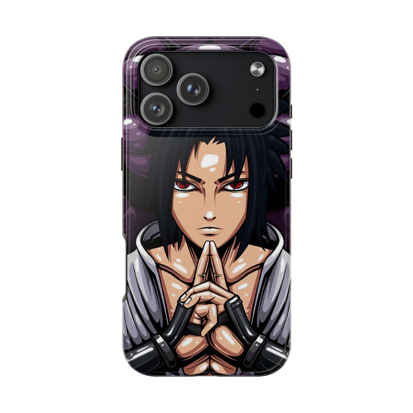 Sasuke Uchiha Mangekyo Sharingan Phone Case | Anime-Inspired Protective Case | Uchiha iPhone & Samsung Cover | Otaku Manga Case