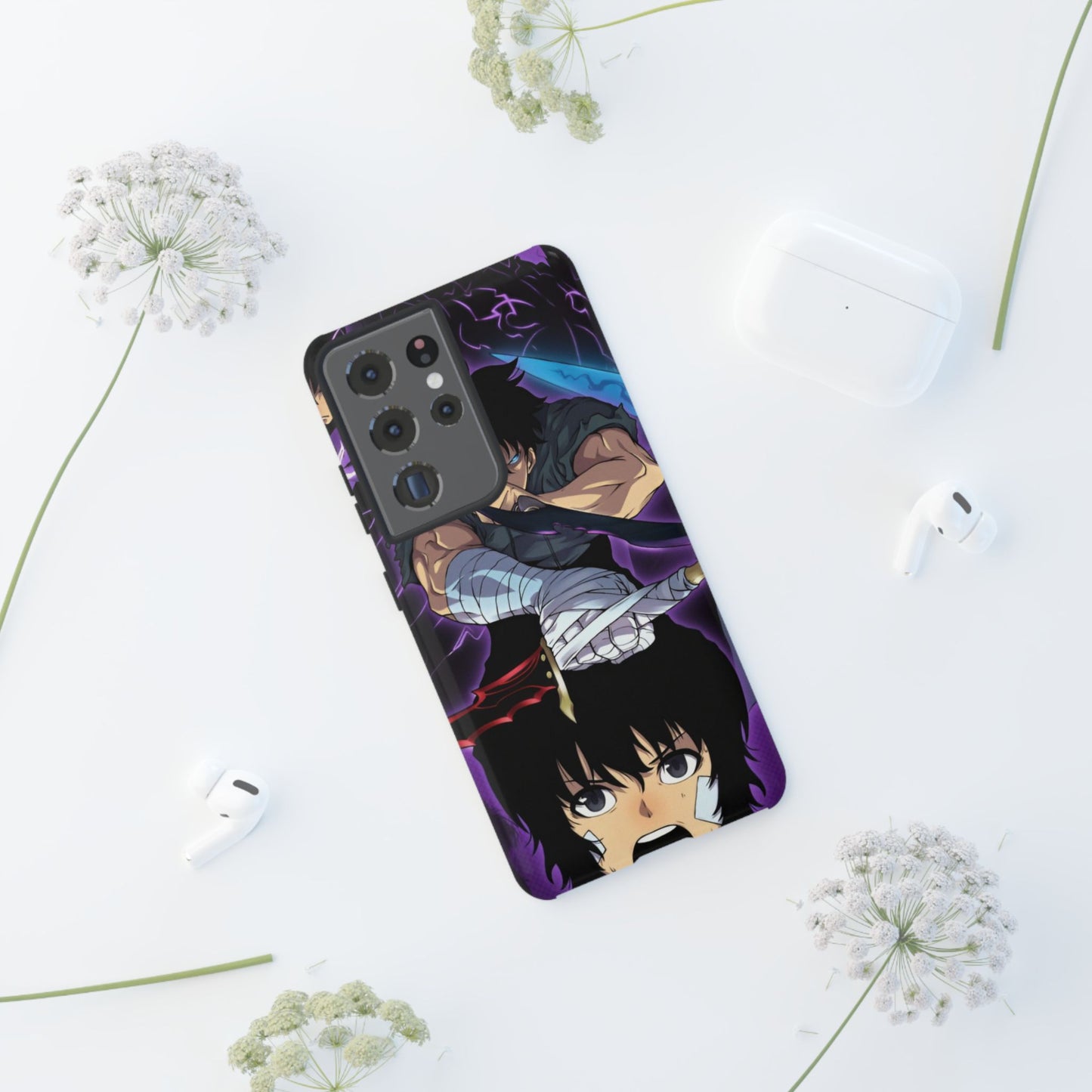 Sung Jin-Woo Shadow Awakening Double Layered Phone Case | Anime-Inspired Protective Case for iPhone & Samsung