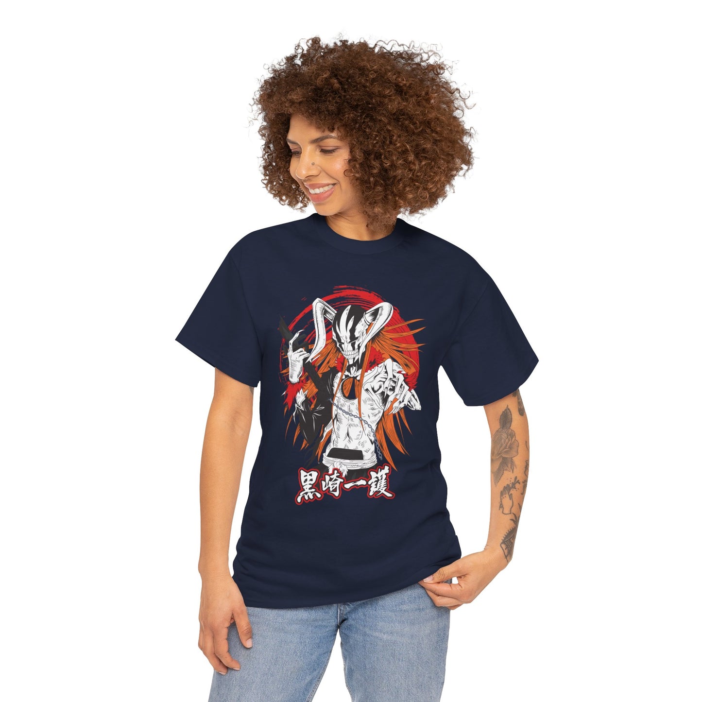 Ichigo Vasto Lorde Unisex Heavy Cotton T-Shirt | Bleach Anime Streetwear Tee